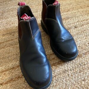 Black Leather Ankle Boots